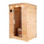 Home Deluxe REDSUN M VSS Infrarotkabine 120x105x190 cm, 2 Personen, Hemlock, 6 Vollspektrumstrahler – Bild 4