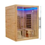 Artsauna Helsinki 150 Infrarotkabine 150x150 cm, 3 Personen, Dual-Technologie, LED, 2 Liegen – Bild 8