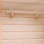 Dewello Hyder Infrarotkabine 115x105 cm, 1–2 Personen, Hemlock, Vollspektrum, LED, Bluetooth – Bild 9