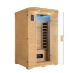 Artsauna Oslo Infrarotkabine für 2 Personen, Triplex-Heizsystem, Hemlock, LED, digitale Steuerung – Bild 8