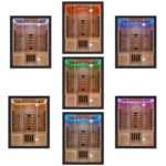 Artsauna Helsinki 150 Infrarotkabine 150x150 cm, 3 Personen, Dual-Technologie, LED, Schwarz – Bild 9