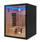 Artsauna Helsinki 150 Infrarotkabine 150x150 cm, 3 Personen, Dual-Technologie, LED, Schwarz – Bild 8