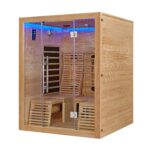 Artsauna Helsinki 150 Infrarotkabine 150x150 cm, 3 Personen, Dual-Technologie, LED, 2 Liegen – Bild 9