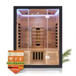 Artsauna Helsinki 150 Infrarotkabine 150x150 cm, 3 Personen, Dual-Technologie, LED, Schwarz