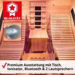 HECHT Infrarotkabine für 2 Personen, Keramikstrahler – Bild 6