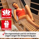 HECHT Infrarotkabine für 2 Personen, Keramikstrahler – Bild 5