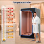 SereneLife Tragbare Infrarotsauna, faltbares Saunazelt für 1–2 Personen, bis 60 °C – Bild 2